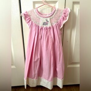 Pink Easter Smock Dress